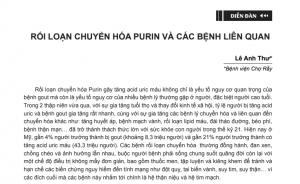 24 Rối loạn chuyển hóa Purin và các bệnh liên quan