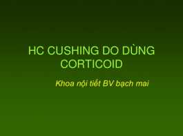 Hội chứng Cushing do dùng Corticoid