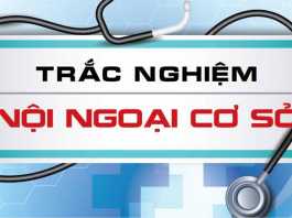 Trắc nghiệm nội ngoại cơ sở ĐH Y Dược TP.HCM